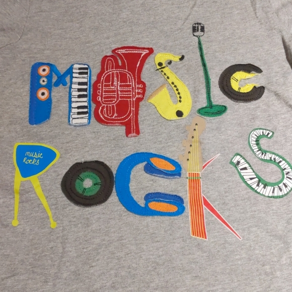 Mini Boden Music Rocks Tshirt - Picture 1 of 4
